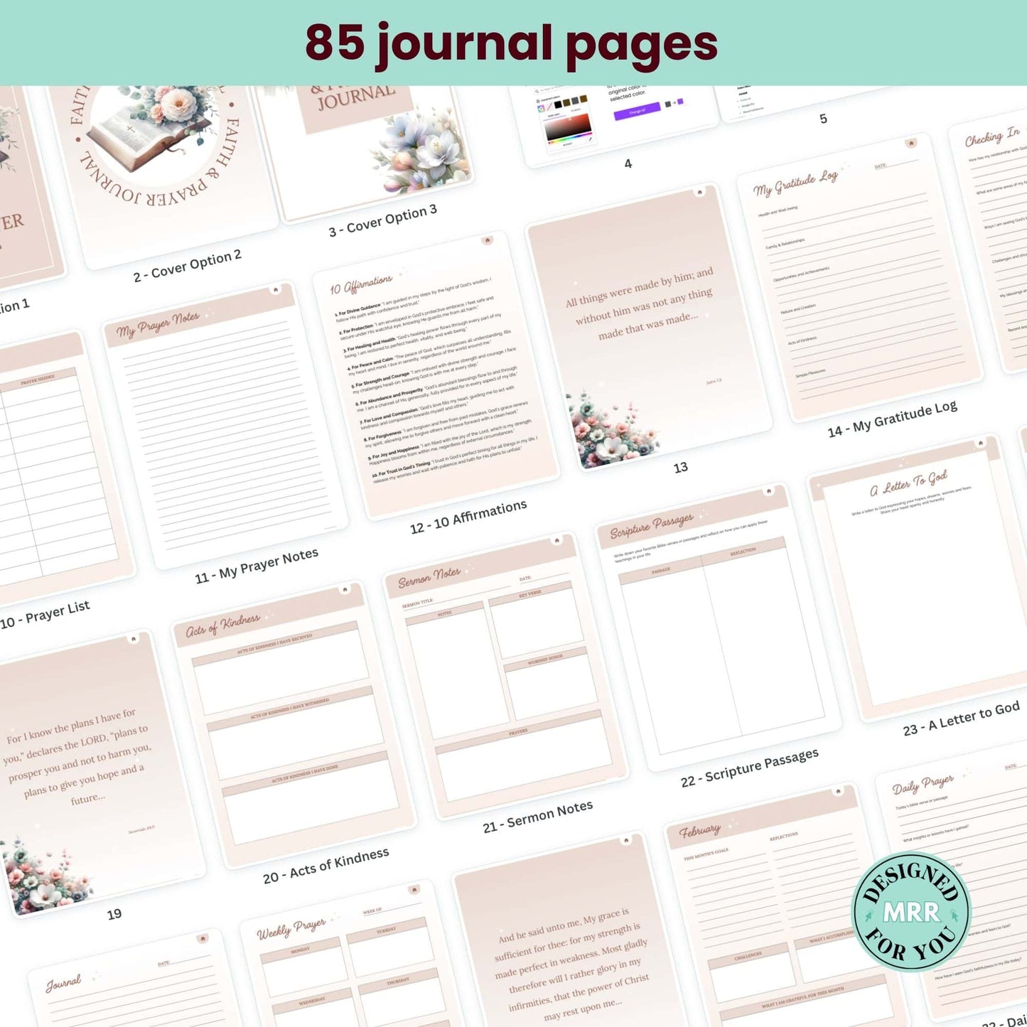 Faith & Prayer Journal with MRR