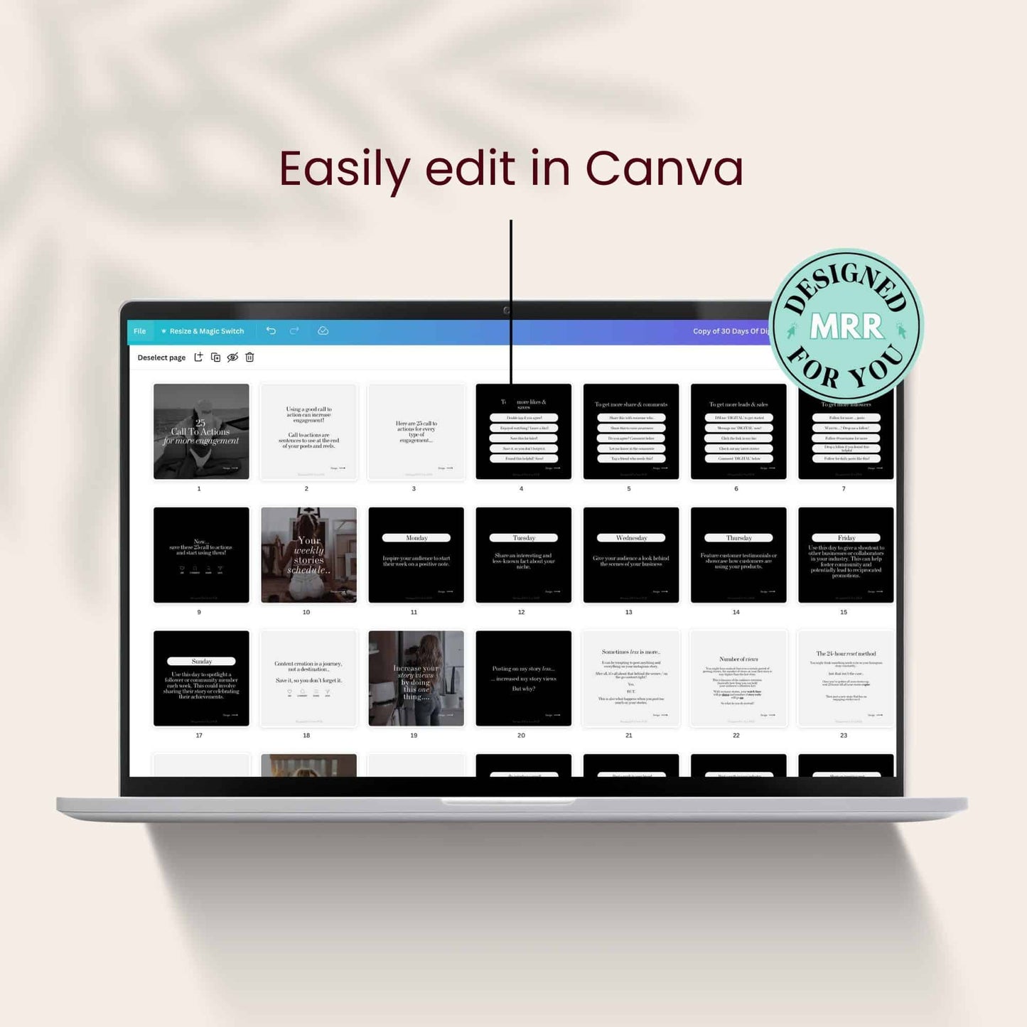 30 Days Of Digital Marketing Carousels Bundle