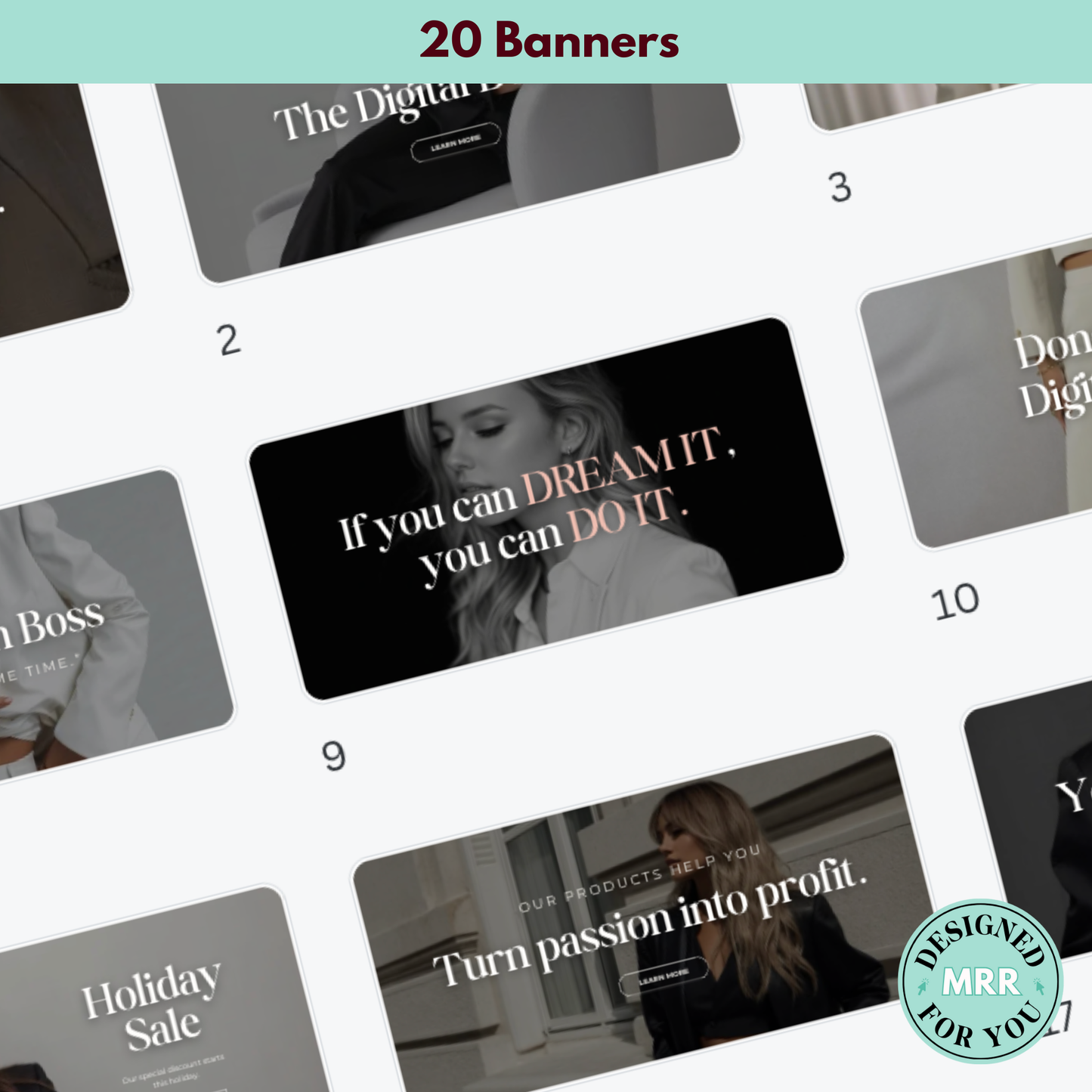 20 Aesthetic Banners for Websites, Blogs, Social Media