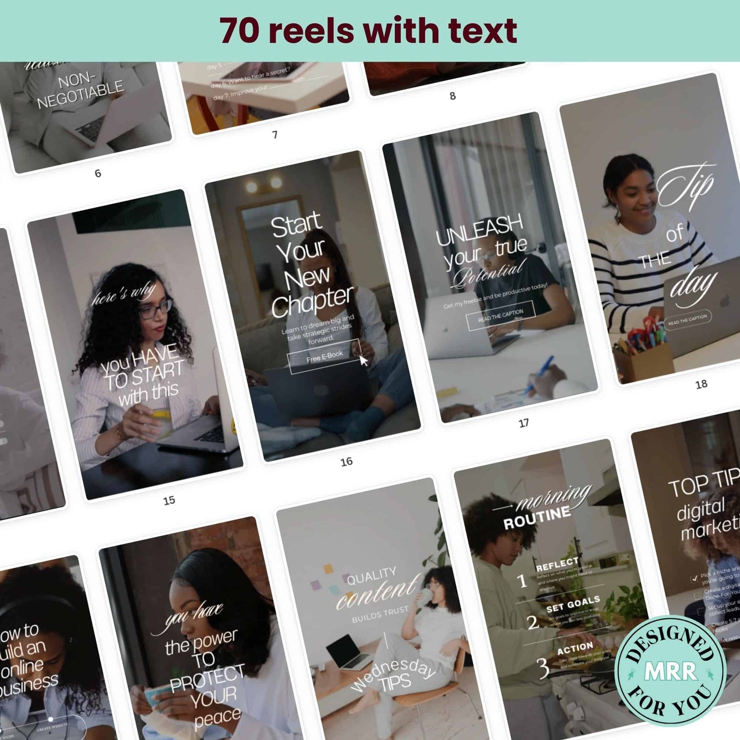 Chloe - 50 Engaging Melanin Reels with MRR