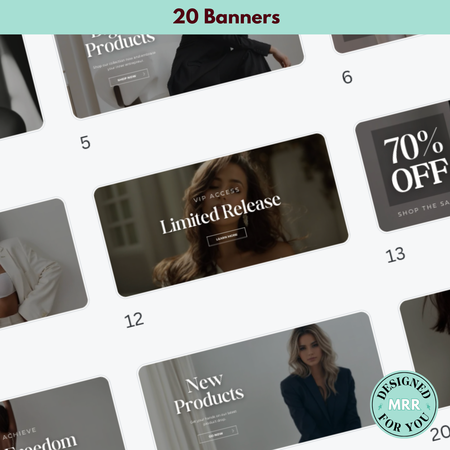 20 Aesthetic Banners for Websites, Blogs, Social Media