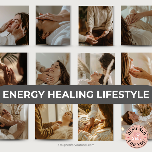Healing Energy Aesthetic AI Stock Images