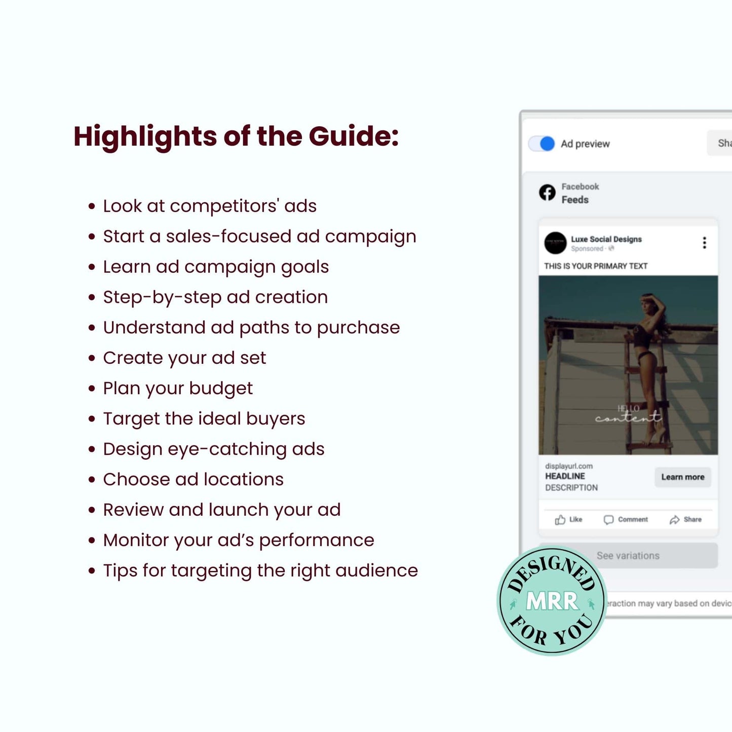 A Beginner's Guide to Facebook Ads with MRR
