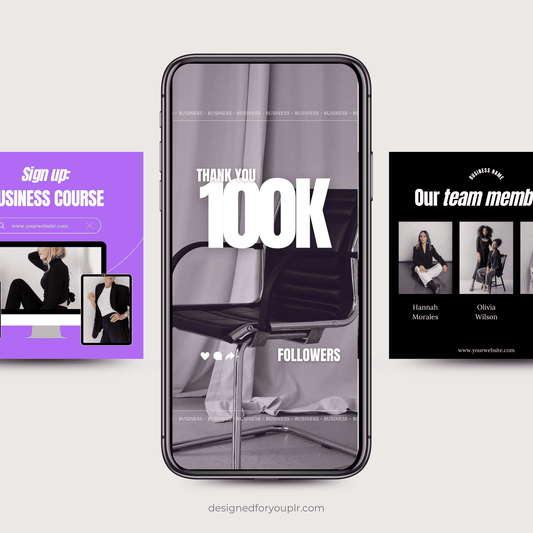 100 Stories & 100 Posts - Instagram Bundle with MRR