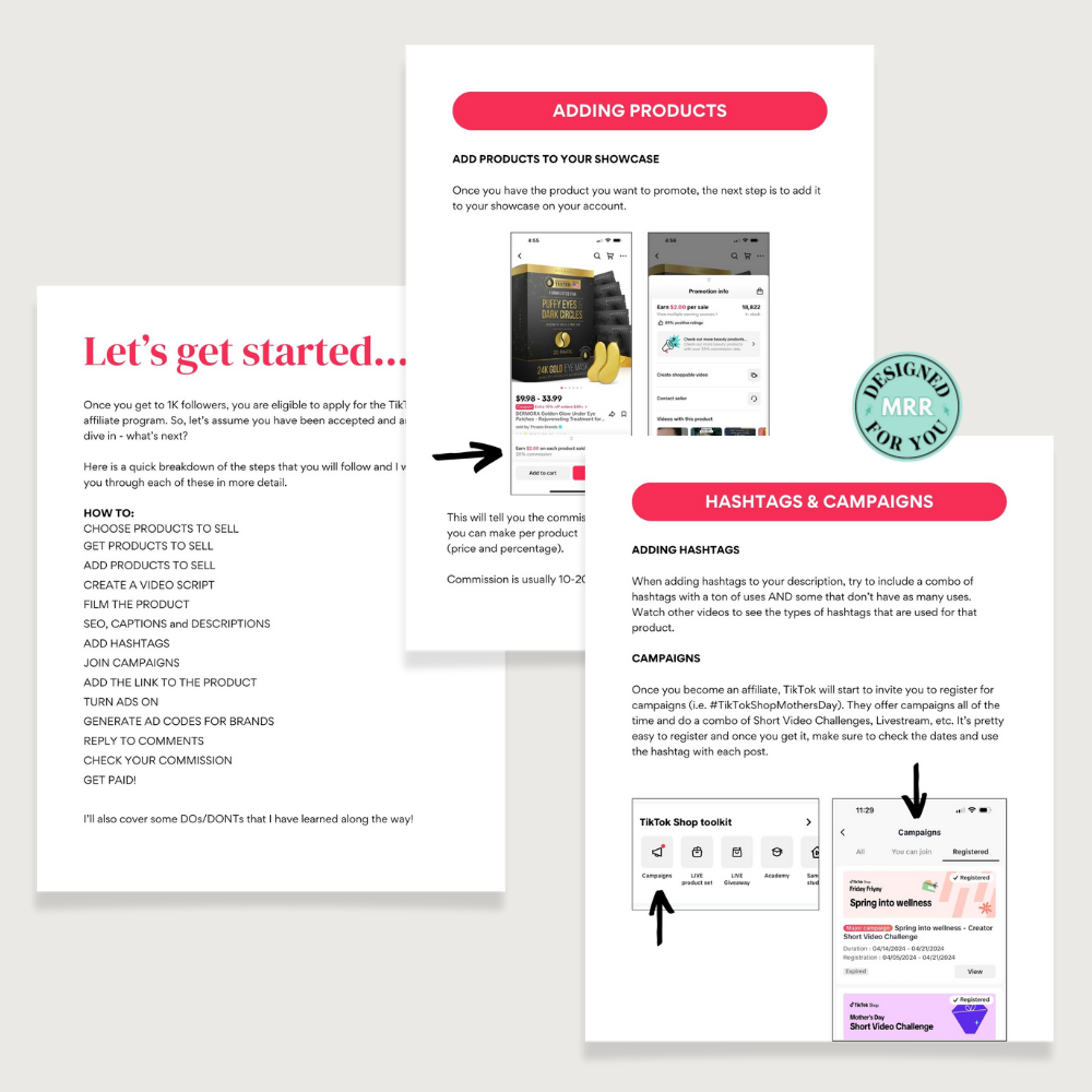 Tiktok Shop Affiliate Guide