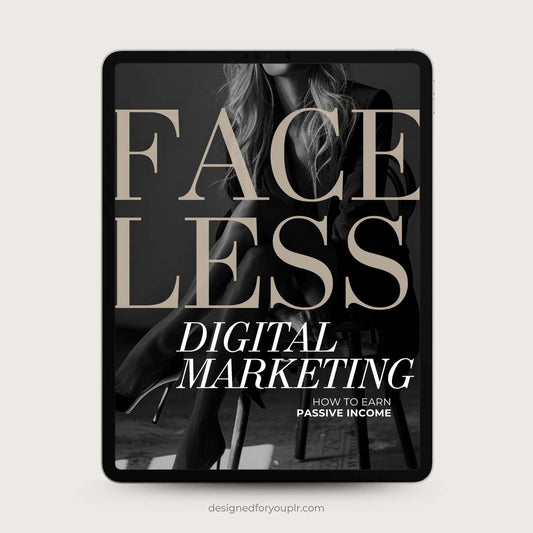 The Faceless Digital Marketing Ebook with MRR - Neutral