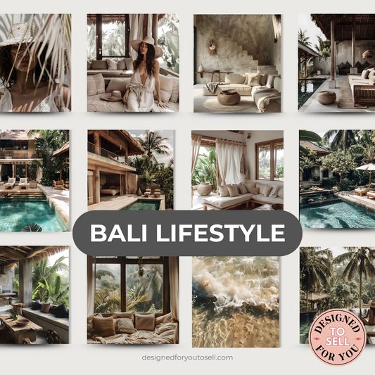 Bali Aesthetic Lifestyle Images with MRR