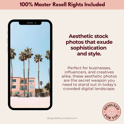 California Living Aesthetic AI Stock Images with MRR