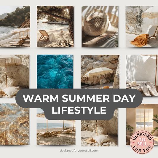 Warm Summer Beach Days Aesthetic Collection with MRR